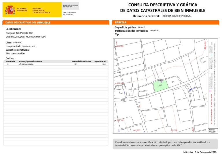 Parcela en venta en El Palmar, Murcia
